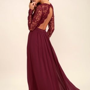 Burgundy Prom dress